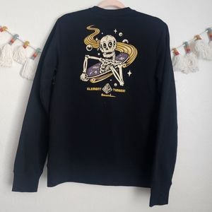 Element Timber Transender Skull Black Sweatshirt - Rare find! Skate wear  Mens M